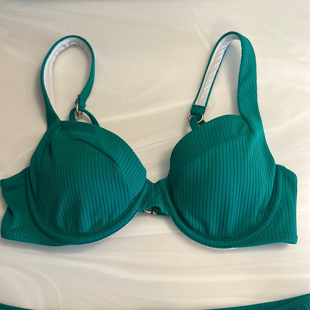 Green bathing suit
